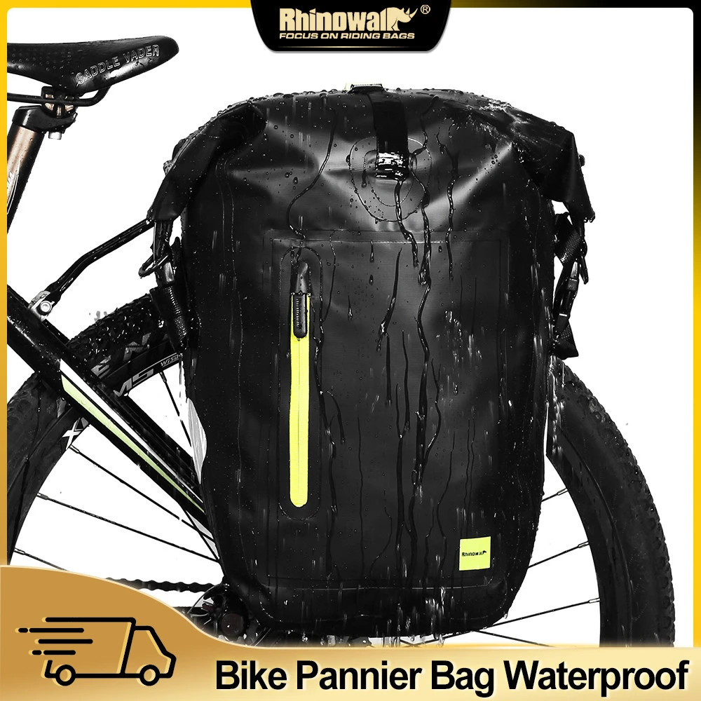 Rhinowalk 25l Waterproof Bike Bag Mtb Road Bike Bicycle Rear Rack 