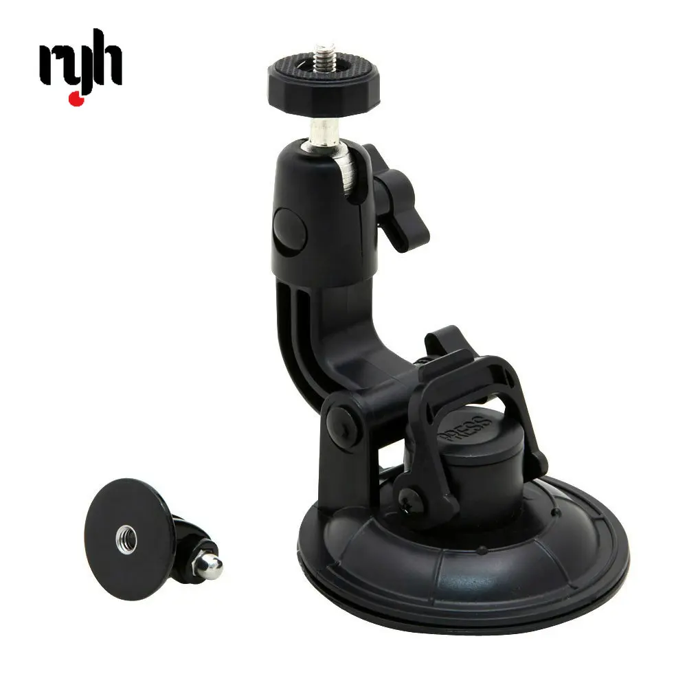 

9.5cm Large Suction Cup Mount 1/4 Steel Thread Tripod for GoPro Hero 10 9 8 7 6 5 4 3+ Xiaomi YI Mijia 4K SJCAM EKEN Osmo 360