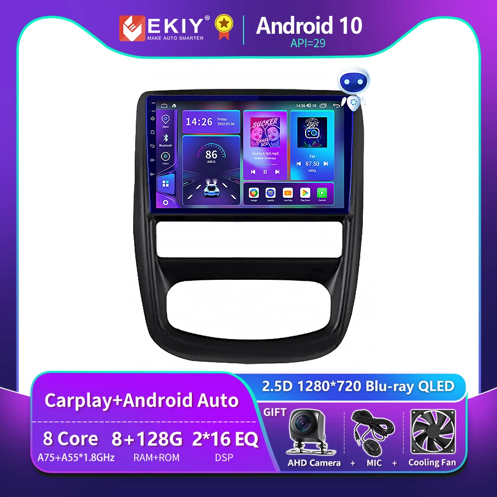 

EKIY T900 Car Radio For Renault Duster 1 2010 - 2015 For Nissan terrano 2014 - 2020 Multimedia Navigation GPS Auto Android 2 Din