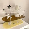 INS Style Storage Rack Acrylic Shelf Bathroom Countertop Perfume Display Shelf Multi-layer Coffee Cup Holder 5