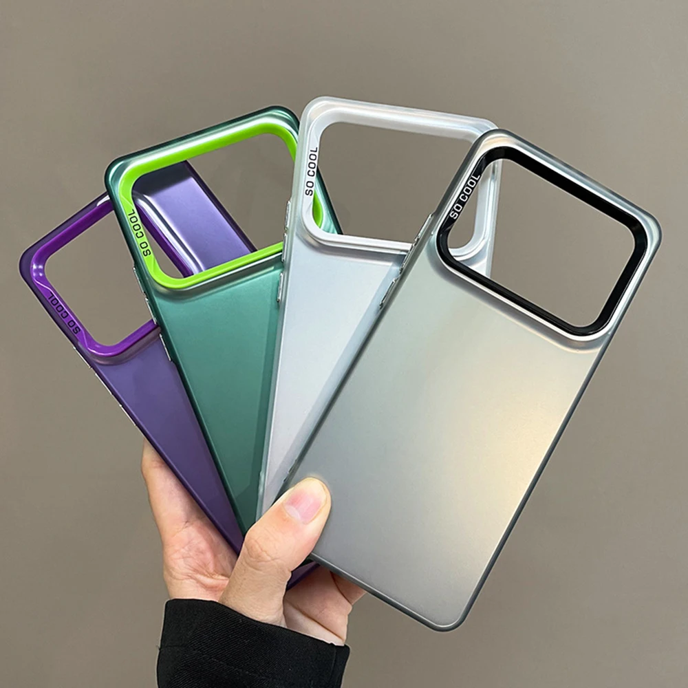 Luxury Laser Metallic Aurora Skin Matte Phone Case - Shockproof Back Cover