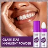 USHAS Fairy Glitter Highlighter Powder Shimmer High Gloss Sparkle Body Highlighter Powder Illuminator Multi-Use Makeup 3