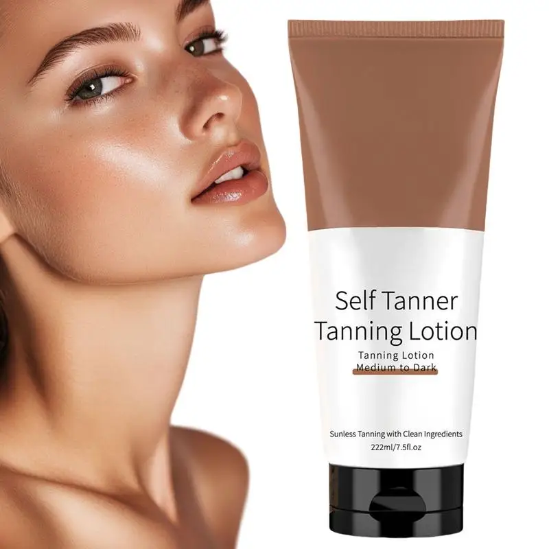 Self Tanning Lotion Face Body Bronzer Dark Sunless Tanner Beach Sexy Solarium Moisturizing Long Lasting Nourish Fake Tan Creams
