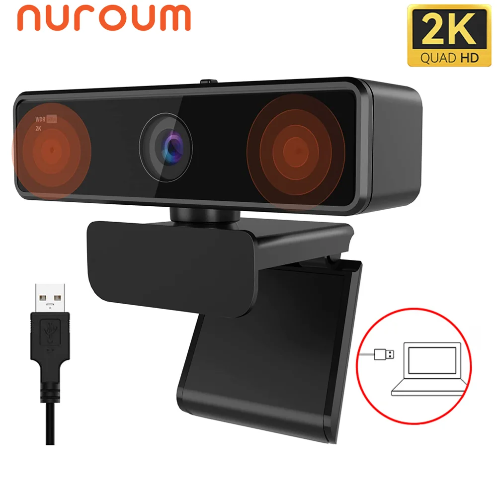 

NUROUM V11 Full HD 1080P 60fps Webcam Auto Focus Web Camera With Microphone USB 2.0 PC Computer Laptop Web Cam