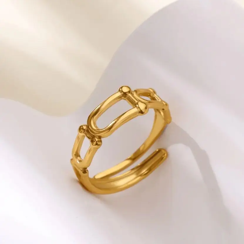 Ring for Women Gold Plated Stainless Steel