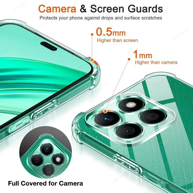Shockproof TPU Transparent Protective Case - Four-Corners Design