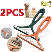2/1PC Silicone Double Sided Pet Hair Remover Lint Remover Clean Tool Shaver Sweater Cleaner Fabric Shaver Scraper Clothes Carpet 1