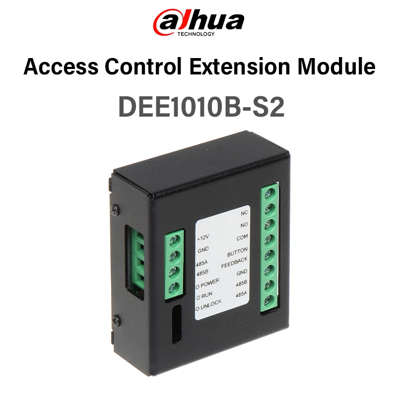 Dahua DEE1010B-S2 Module d'extension de contrôle d'accès pour interphone vidéo contrôle le deuxième verrouillage RS-485 bouton de sortie accessoires VTO