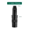 Magnification Adjustable 180X 150X 130X Zoom C Mount Lens 0.7X~4.5X Magnification For HDMI USB Industry Video Microscope Camera 5