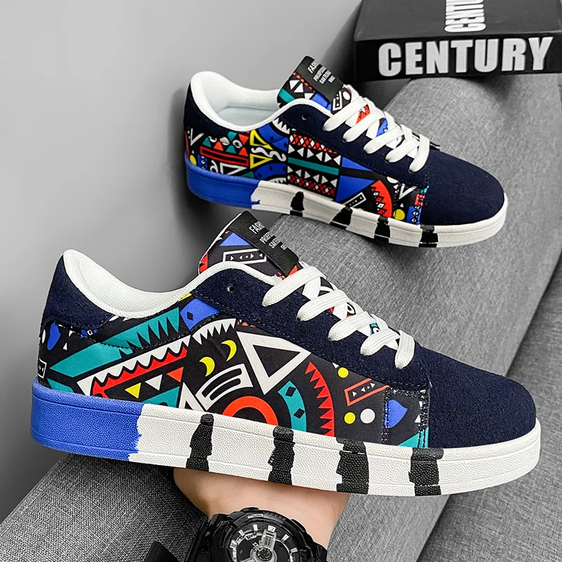 أحذية الجري الرياضية الكلاسيكية للرجال من القماش ب...