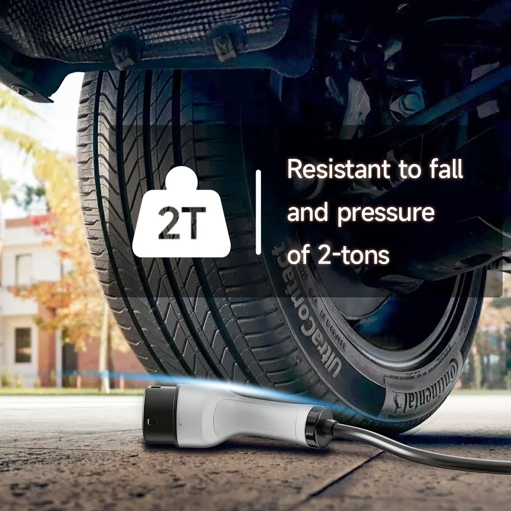 16A 3.5KW Portable EV Charger Type2 IEC62196-2 EVSE Fast Charging Box Type1 SAEJ1772 EU Plug Controller Wallbox For Electric Car ev car charger