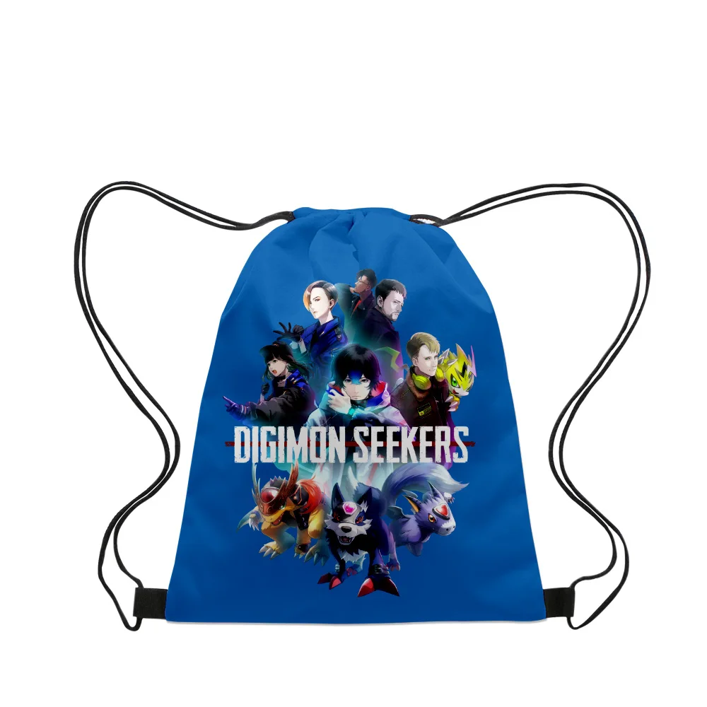 

Digimon Adventure Anime Digimon Seekers 2023 New Handbags Cloth Canvas Drawstring Bag Women Men Leisure Bags