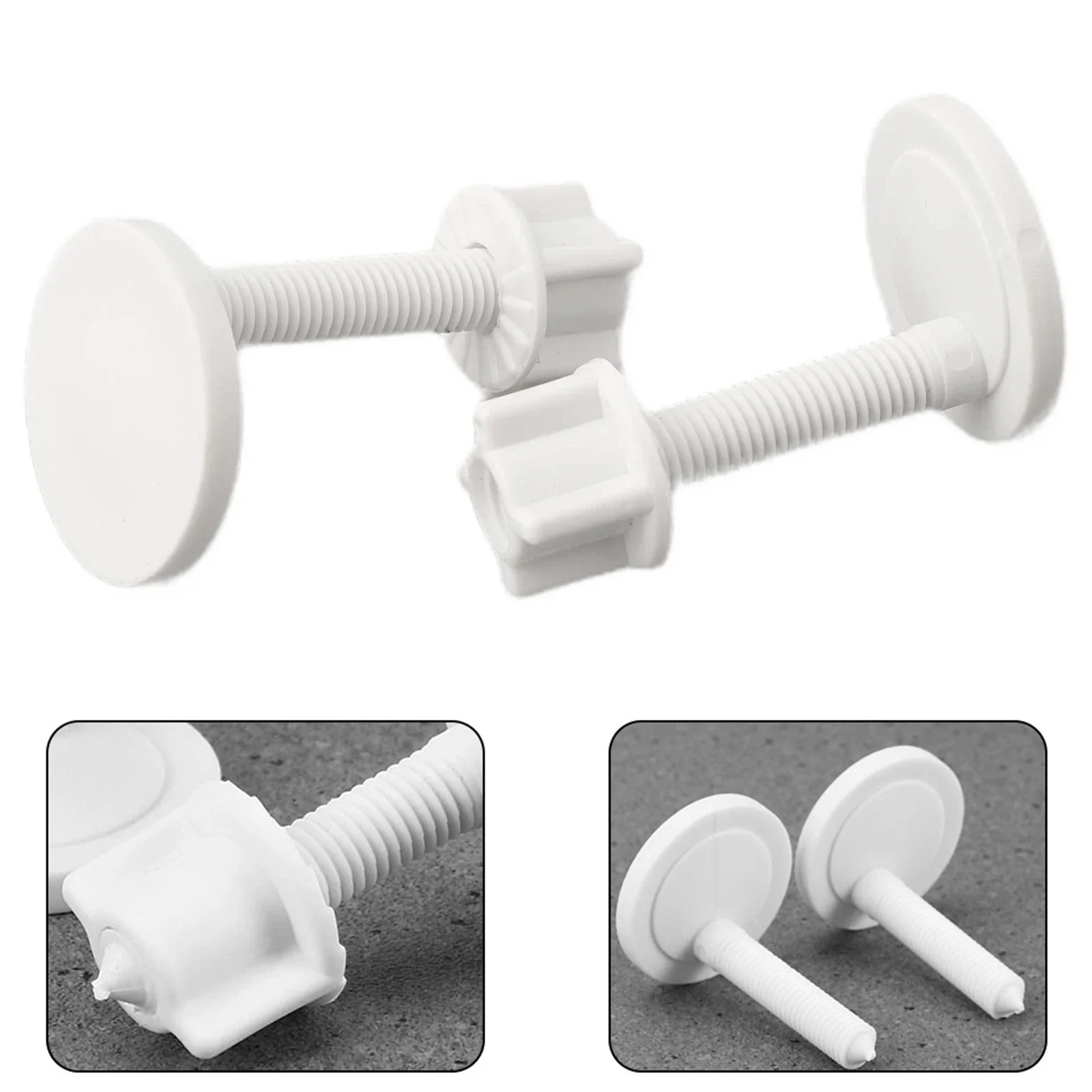 2PCS Set Toilet Hinge Screws Toilet Lid Hinge Screw toilet seat accessories toilet hinge replacement