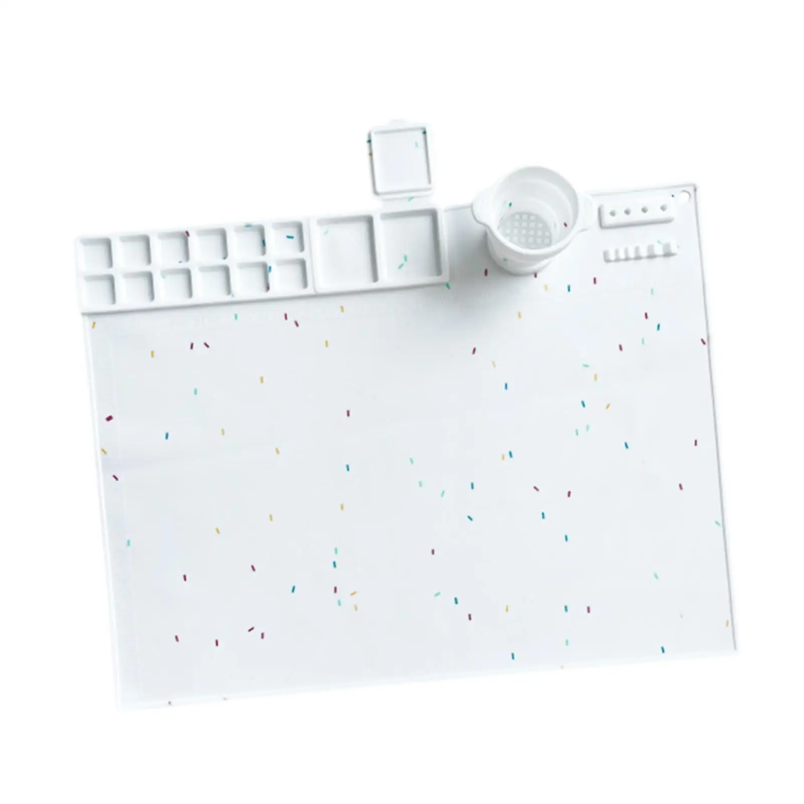 Silicone Craft Mat Sheet Placemat Paint Palettes Jewelry Casting Washable Multipurpose Silicone Artist Mat for Clay Project