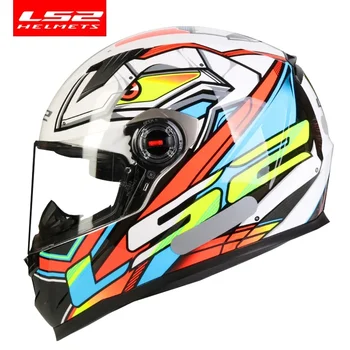 LS2 FF358 Motorcycle Helmet Men Women Capacete LS2 Full Face Helmet ECE Certification Motocross Racing Helmets casco moto casque