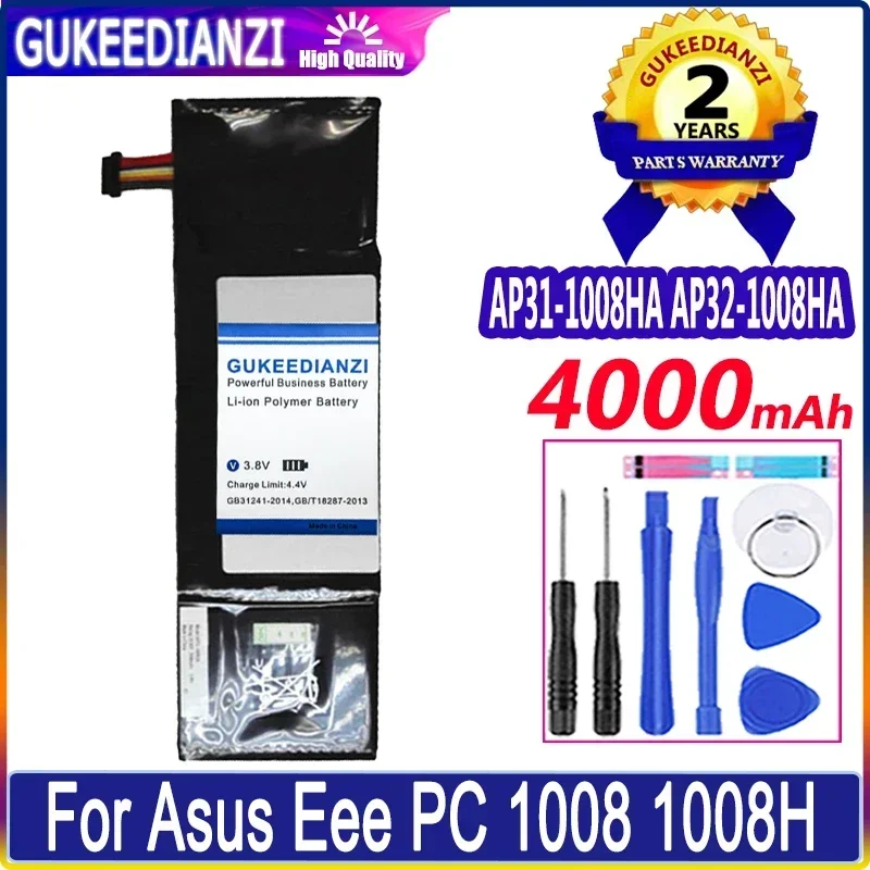 

AP31-1008HA 4000mAh Re аккумулятор большой емкости для смартфонов Asus Eee PC 1008 1008H 1008HA, портативный аккумулятор