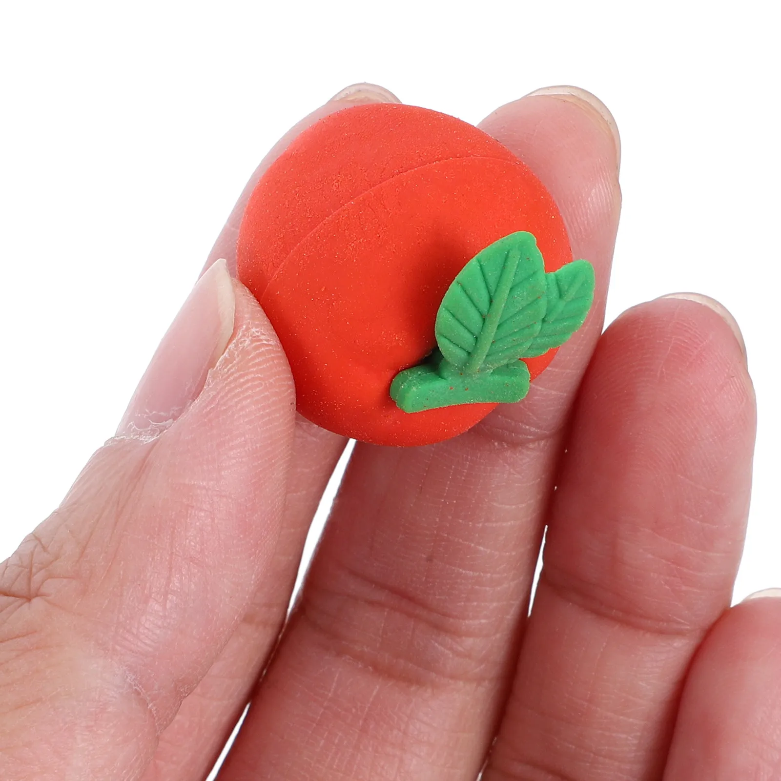 30Pcs 빨간 지우개 미니 귀여운 3D 과일 모양의 교실 보상 재미있는 연필 지우개 학생용 학교 용품