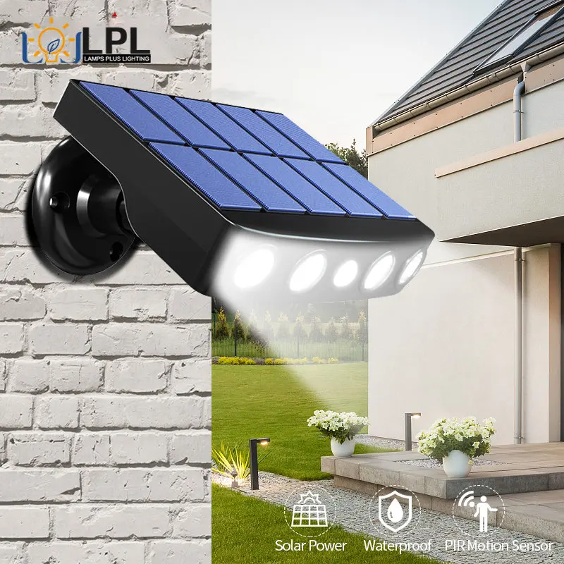 Solar Motion Lights Outdoor - Solar Spotlights Flood Security for Pathway, Garden Driveway Garages Doorways Decks and Porches,