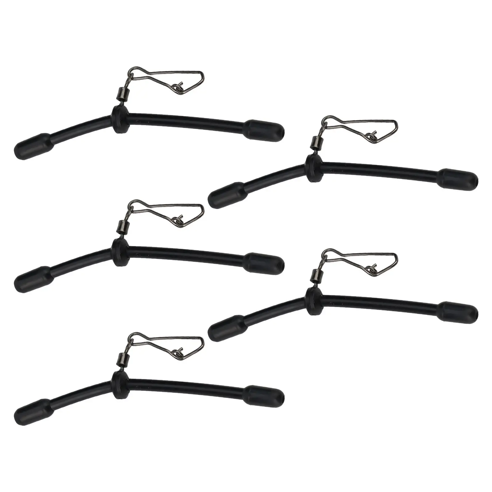 5 Stück Angeln Anti-Feeder Boom Spacer mit Druckknöpfen Balance Connector Tackle Rolling Swivel Snaps Balance Connector – Detail 13