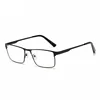 Men Square Metal Large Frame Myopia Glasses Spring Leg Elderly Near Sight Eyewear Blue Light Blocking Eye Protection Eyeglasses 5