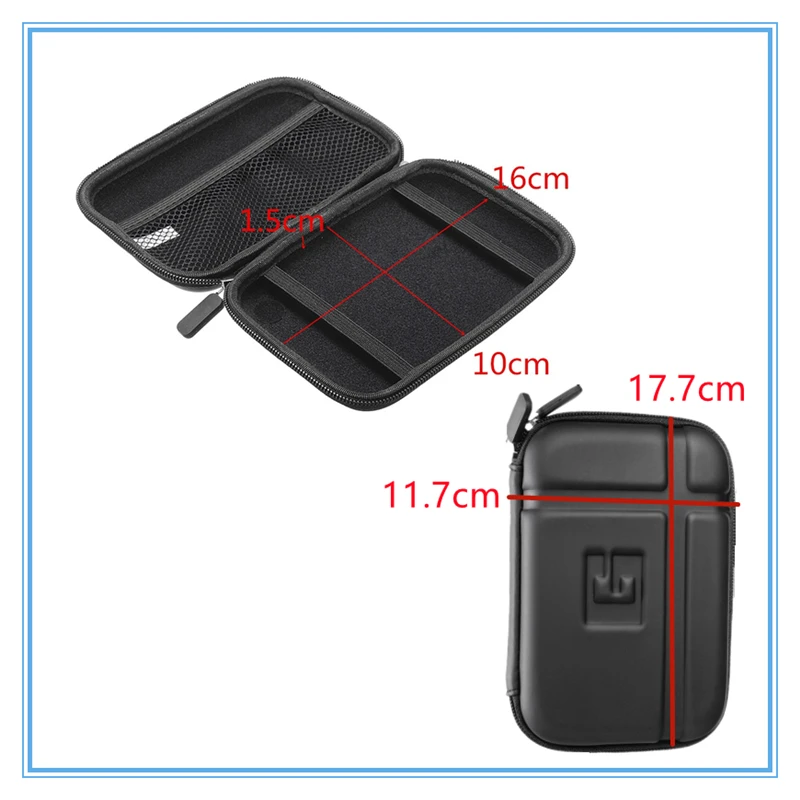 TomTom GO 5100-5000-510-500 네비게이션 유닛용 보호용 다양한 5톤 5인치 발수 보관 파우치
