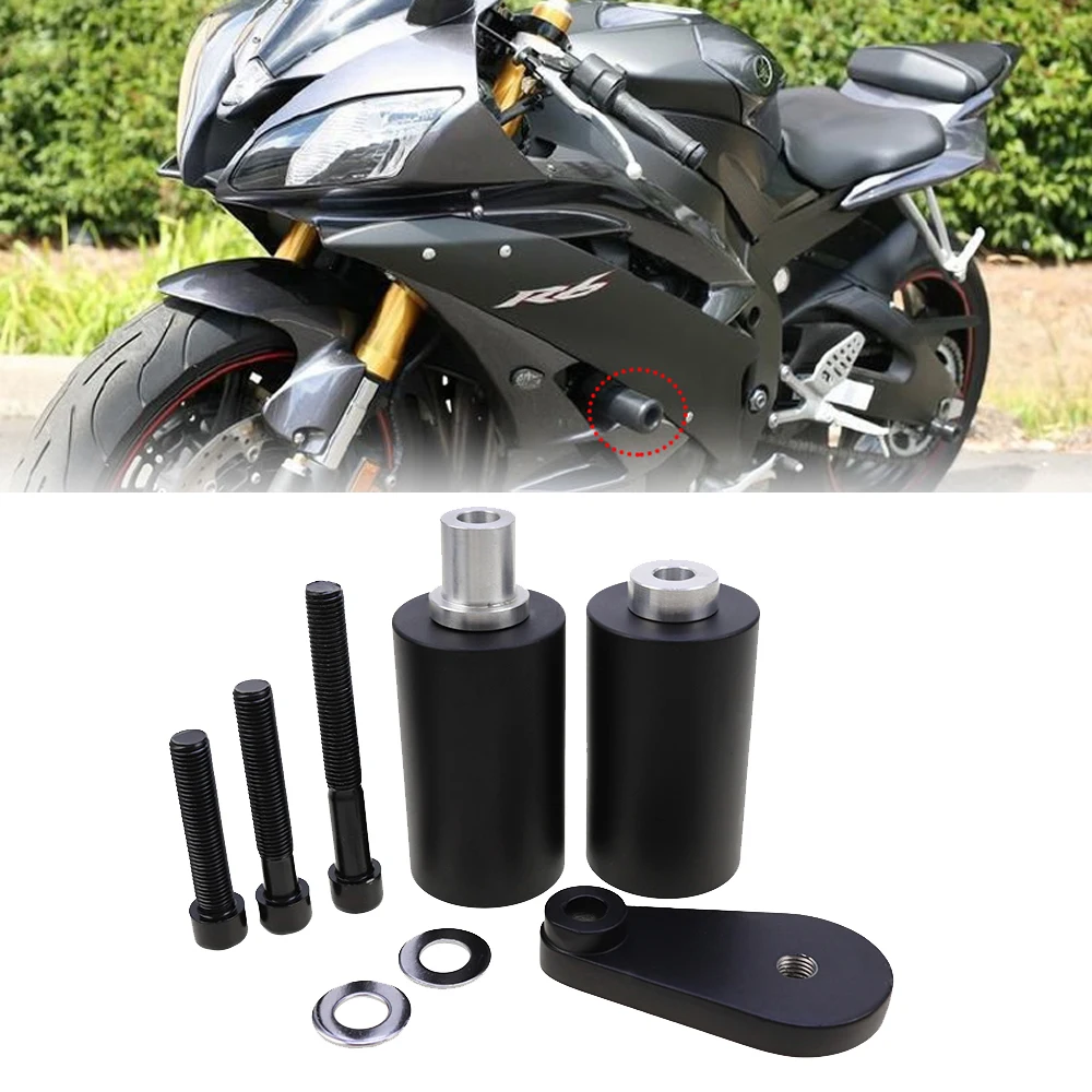 

Motorcycle Frame Sliders Crash Falling Protection For Yamaha YZFR6 YZF R6 YZF-R6 2003-2005 YZFR6S YZF-R6S YZF R6S 2006-2009