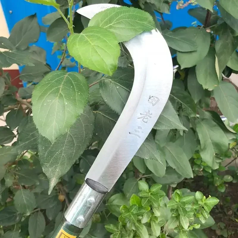 New Sickle, home lawn mower, outdoor tree branch repair, open circuit knife, long handled chopping knife, weeding hook knife