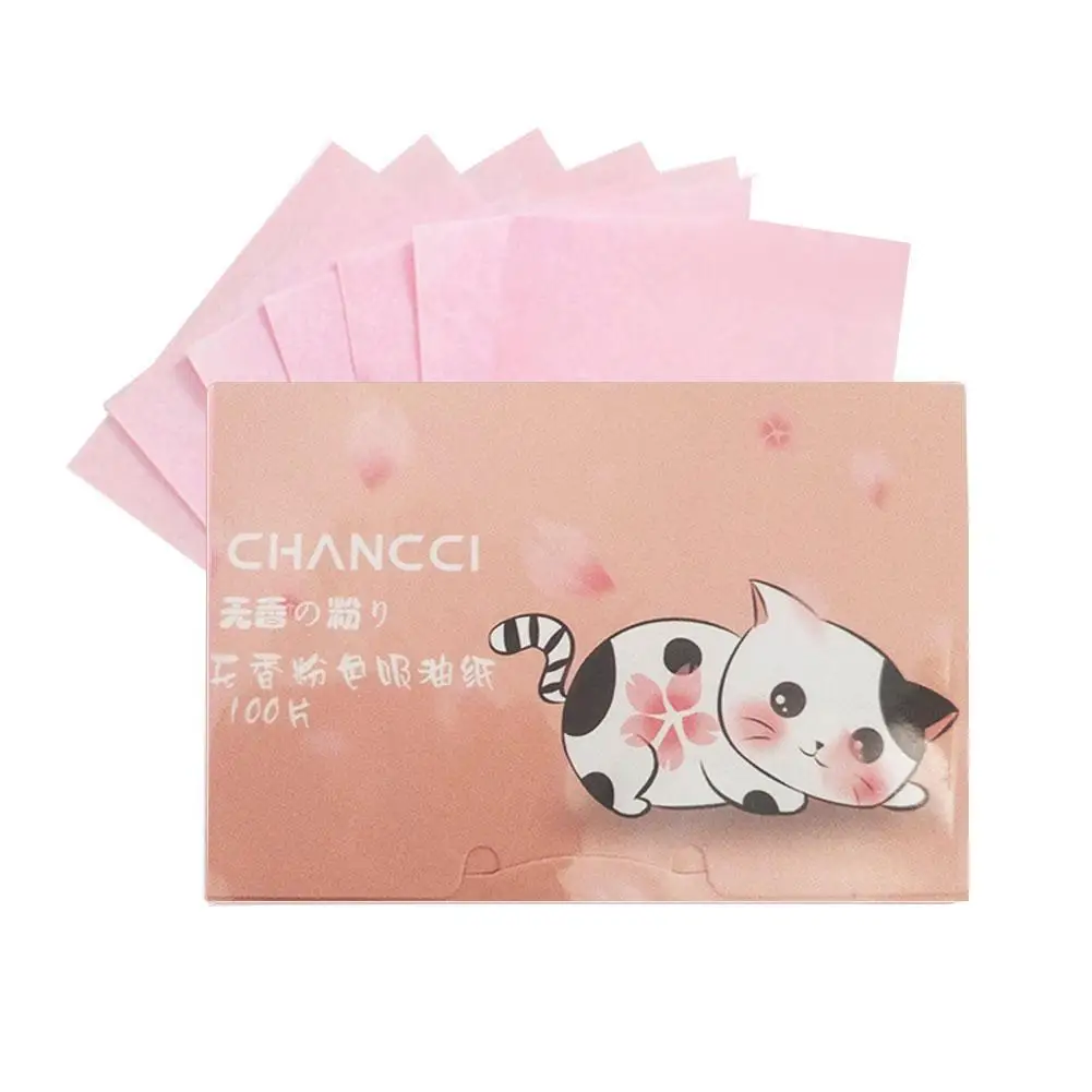 100 Portable Withdrawable Facial Oil Absorbing Paper Absorbing Oil Controls Facial Fragrance Shine Tablets
