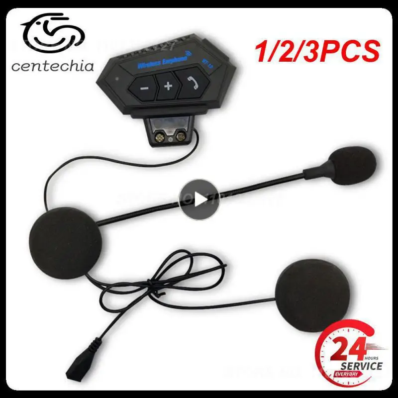 

1/2/3PCS New BT12 Motorcycle Helmet Headset Bluetooth Wireless Handsfree Call Kit Stereo Anti-interference Waterproof Speaker