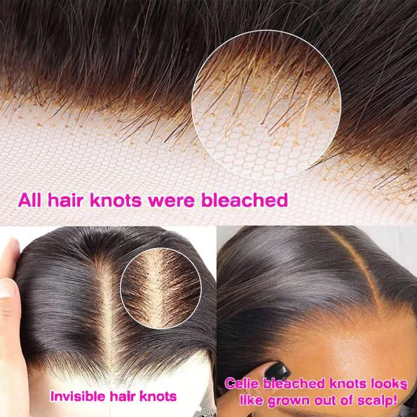 13x4 Ear To Ear Lace Frontal Human Hair Brazilian Straight Swiss 4x4 Lace Closure PrePlucked Natural Color Remy Hair