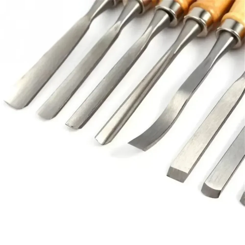 12PCS Wood Carving Chisel Set – Hand Gouges & Knives for Woodworking 5