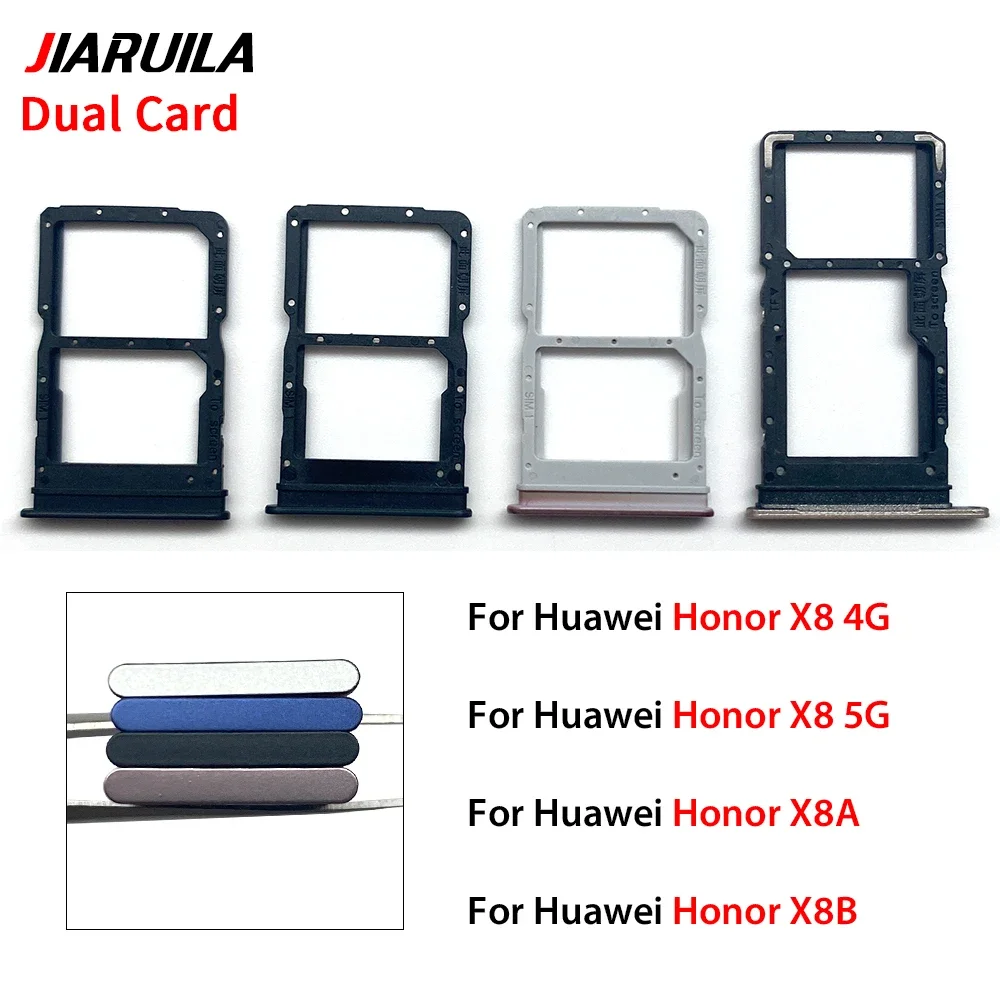 Huawei Honor X8 4G 5G X8A X8B SIM 카드 트레이 슬롯 홀더 교체 부품과 호환 가능