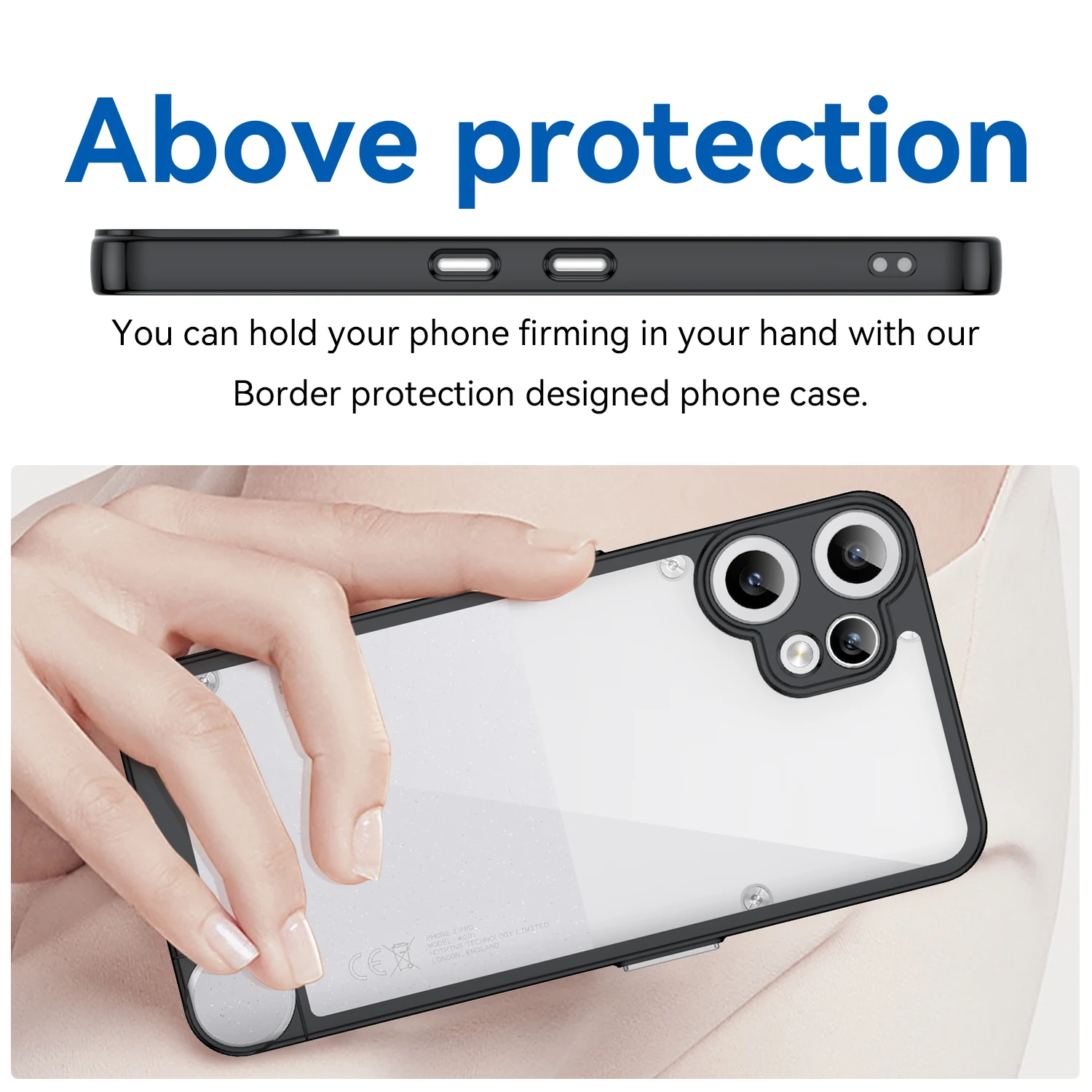 Transparent Shockproof Protective Phone Case Cover