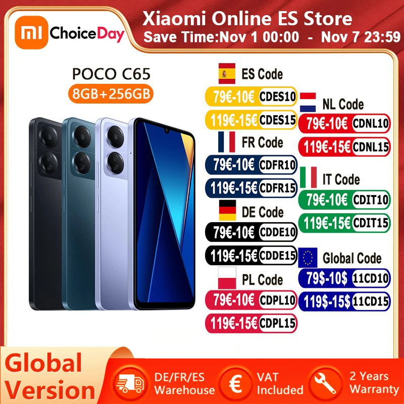 Smartfon Xiaomi POCO C65 z EU za $105.54 / ~424zł