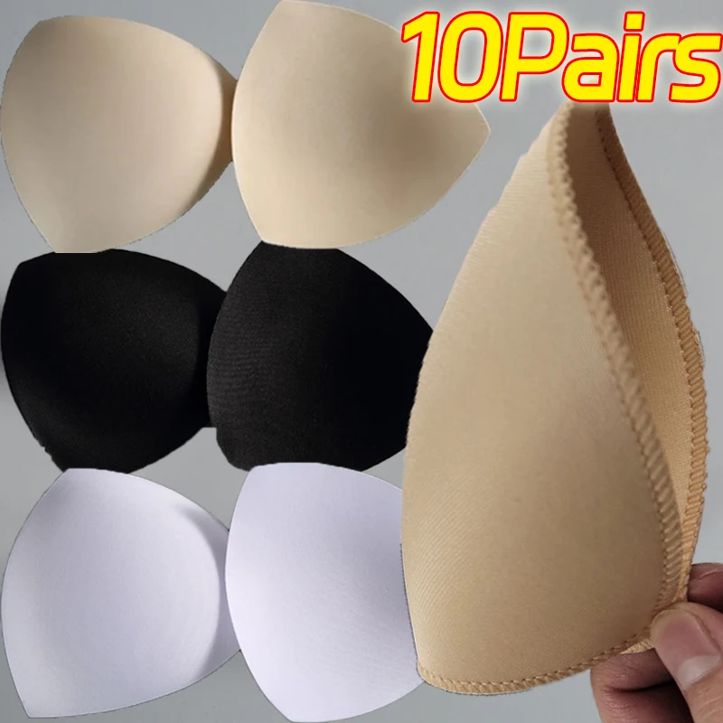 Invisible Triangle Sponge Push Up bra pads inserts bra insert pads Bra Pads Women Sexy Inserts Underwear Sponge Swimsuit Bikini Breast Enhancers Chest Cup Pads