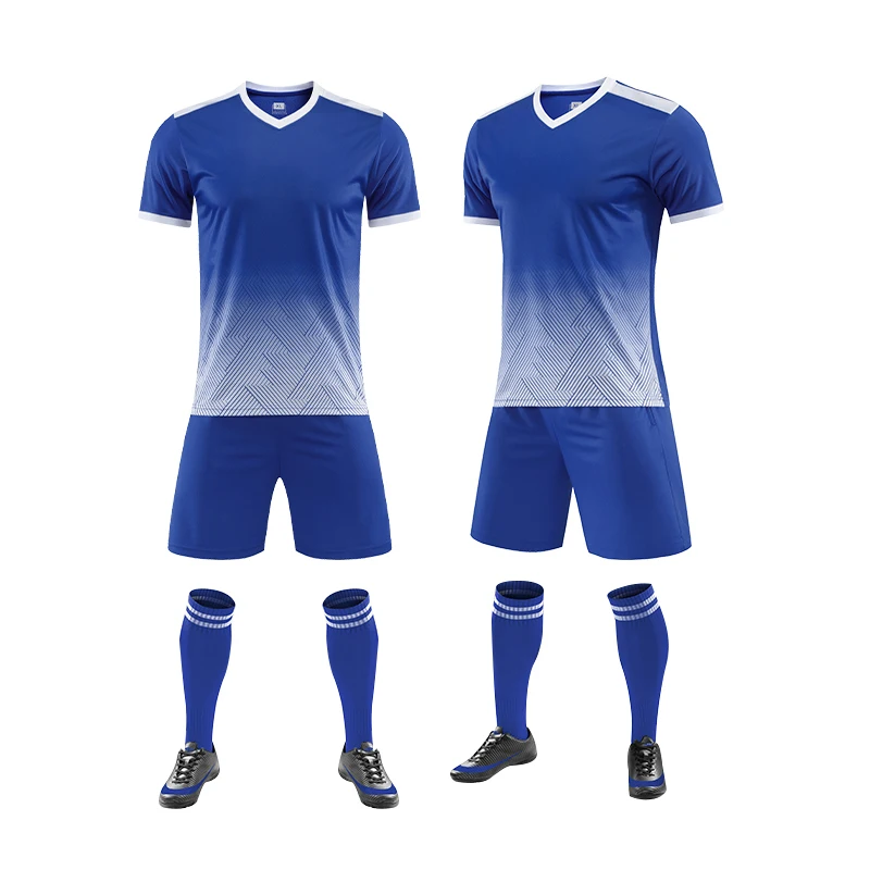 2024 Summer Men Print Short Sleeve Sports Training Football Jersey Uniform Man Breathable Fitness Running Breathable Shorts Sets