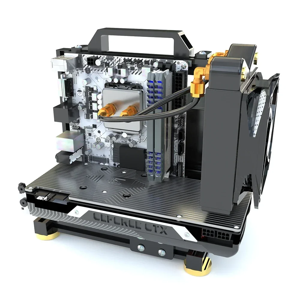 ITX MATX ATX Gamer Cabinet MOD Desktop PC Case Open Frame Rack Water Cooler Computer Gaming Chassis Vertical Personality DIY PC Case