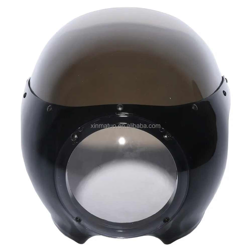 

5.75" 5-3/4" Cafe Racer Headlight Fairing Windscreen For Dyna XF2906190