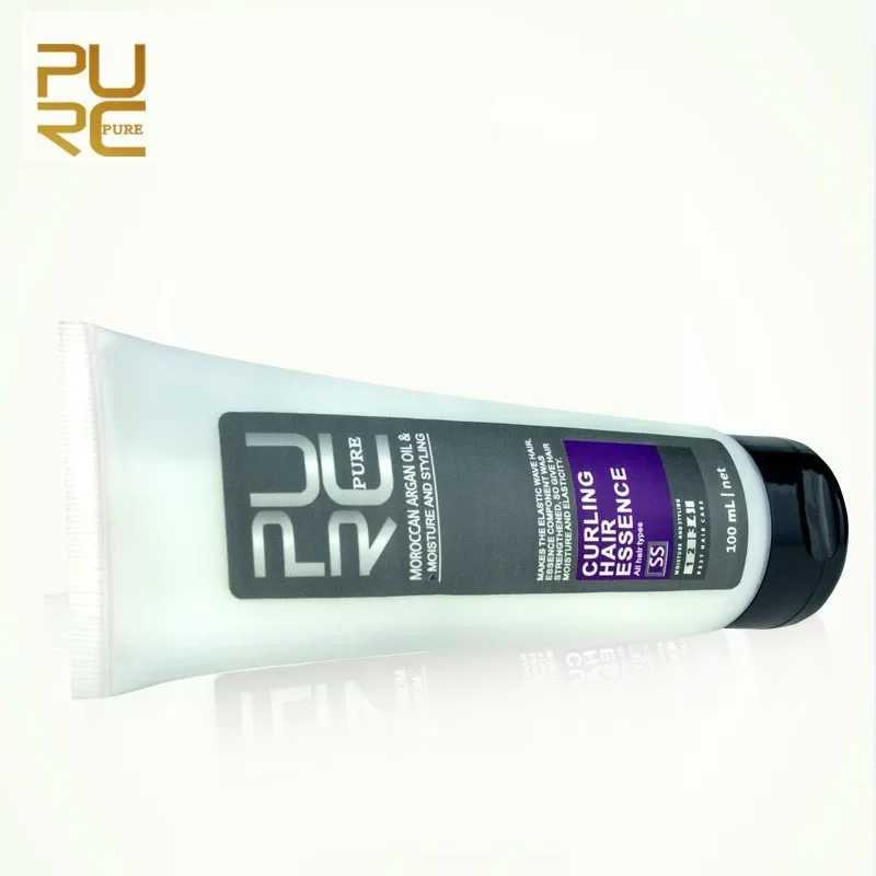 Curly Enhancer Argan Oil Styling and Elastic Wave Hair Essence Deep Hydration Cream Mask Treatment Beauty Hair Care 100ml curly hair styling cream