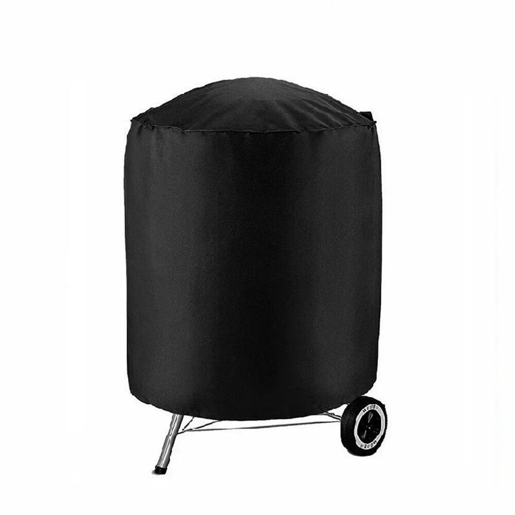 Reliable Round BBQ Garden Cover for Weber Barbecue Grill Waterproof Kettle Design Protect Your Grill from Rain and Insects