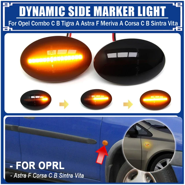 Dynamic LED Flashing Turn Signal Side Marker Lamp Car Light For