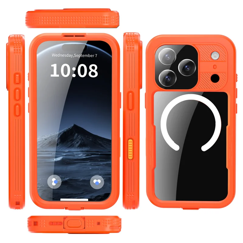 360 Degree Fully Protected Shock, Dust, And Snow Resistant IP68 Waterproof Phone case Suitable for iPhone 17Air 17 Pro max