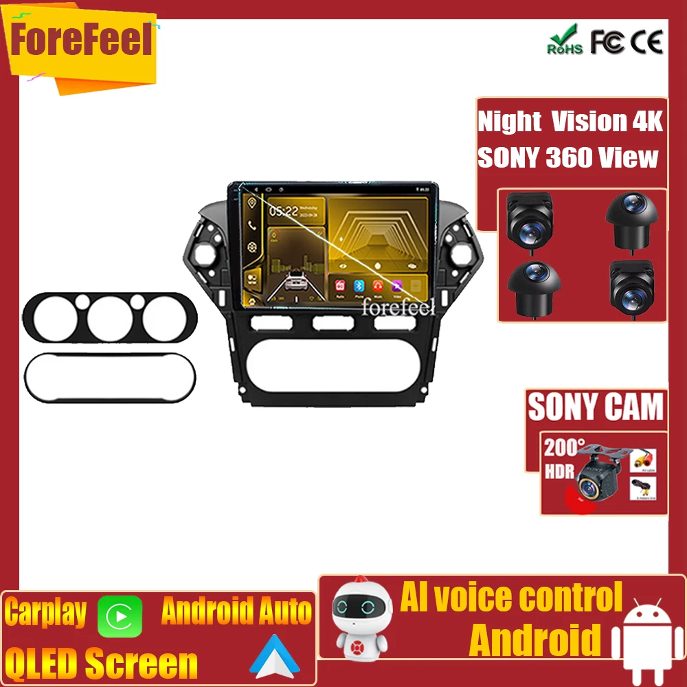 

Dash 7862 For Ford Mondeo 4 2010 - 2014 Auto Radio Multimedia Player Navigation DVD Stereo Car QLED GPS No 2din Touch HeadUnit