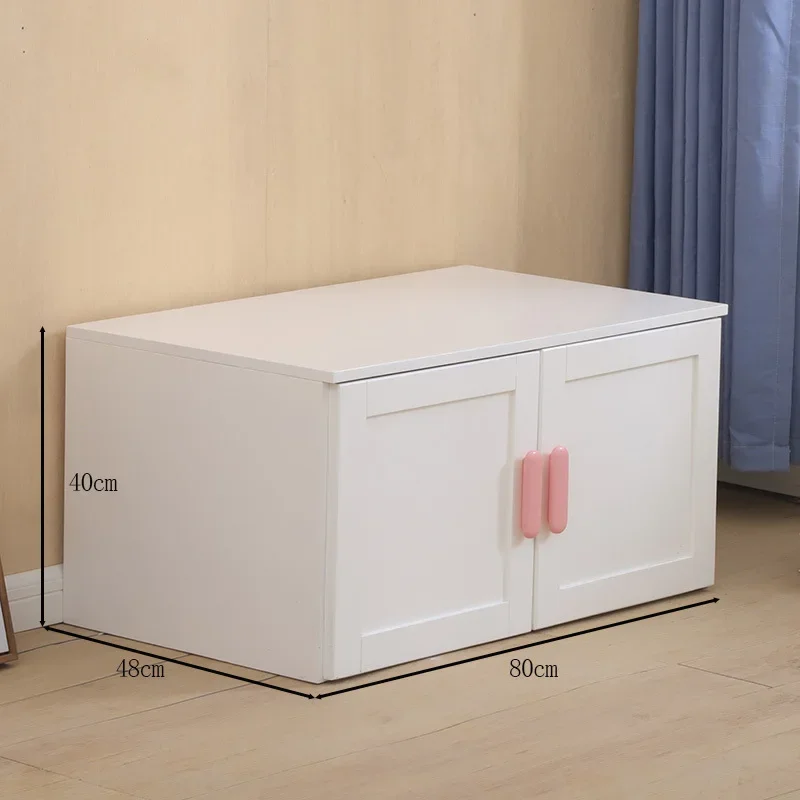 Shelves Storage Wardrobes Closet Kids White Girls Wardrobes Organizer Cute Bedroom Meuble De Rangement Room Furniture CY50CW