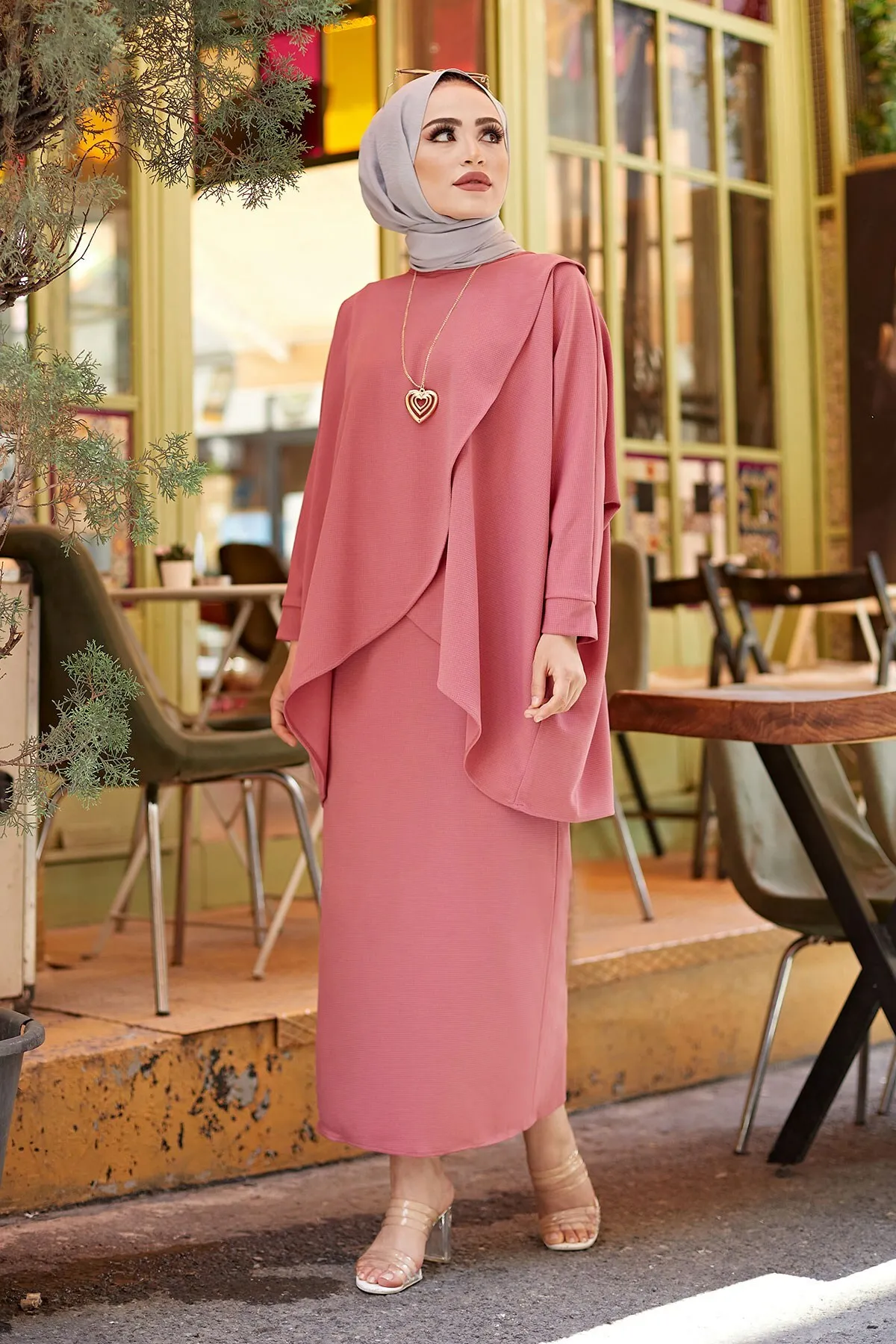 

Women's Skirt Tunik Dual Kombin Bottom Top Muslim fashion Muslim dress hijab dress Muslim üstleri women suit