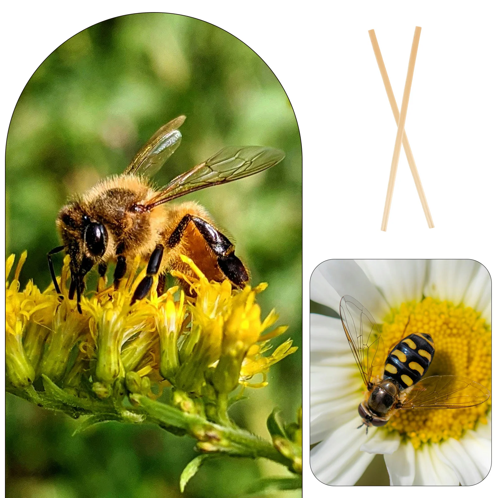 100Pcs Bees Nesting Straw Bee Tubes Replacement Nesting Tube Refill Inserts Beekeeping Tools Garden Supplies Outdoor Apiary