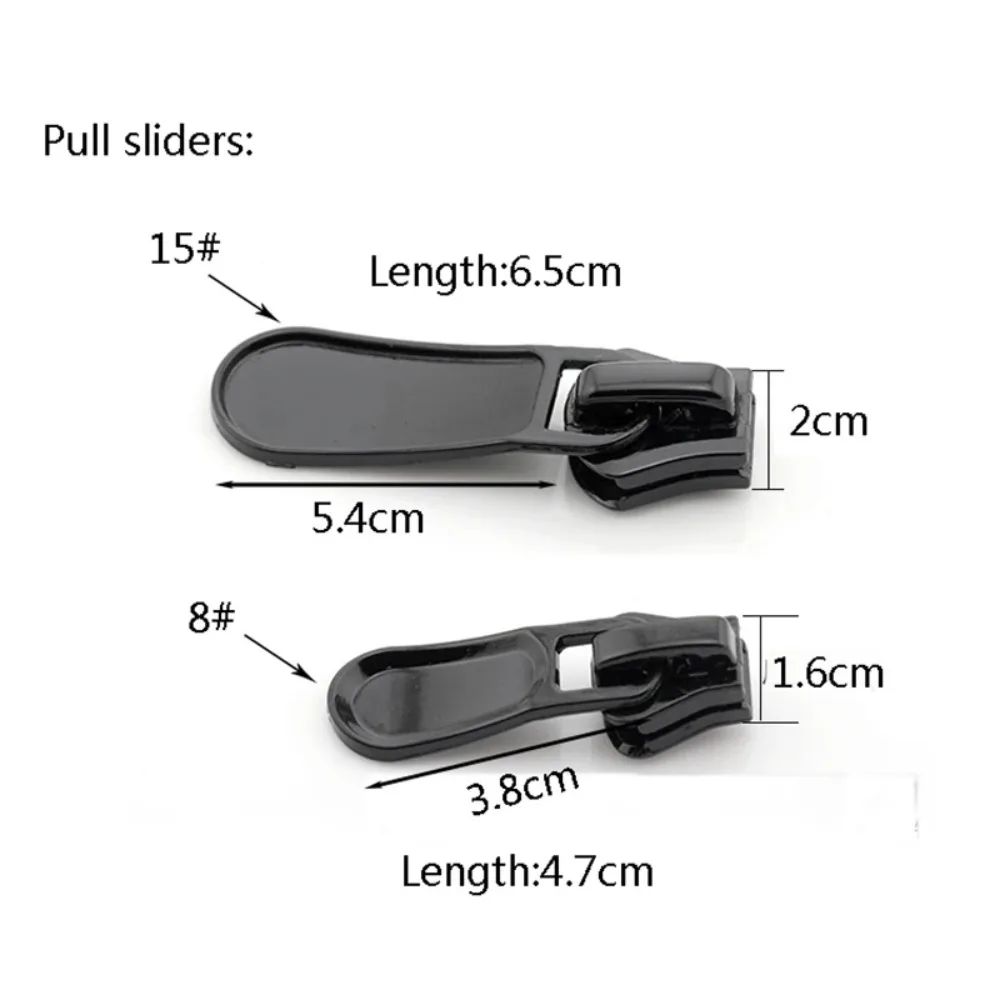 Description Picture 2 of item8# 15# Double Open Zipper Single Open Resin Zipper For Down Jacket Coat Open-end Long Zip DIY Sewing Crafts 70/80/90/100/cm