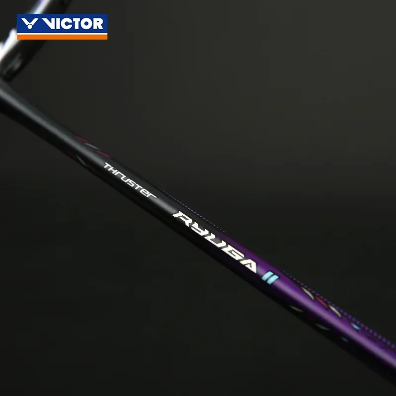 Victory Dragon Tooth Blade 1st Generation 2nd Generation TK-RYUGA I II Flame Red Deep Purple Offensive Badminton Racket badminton racket