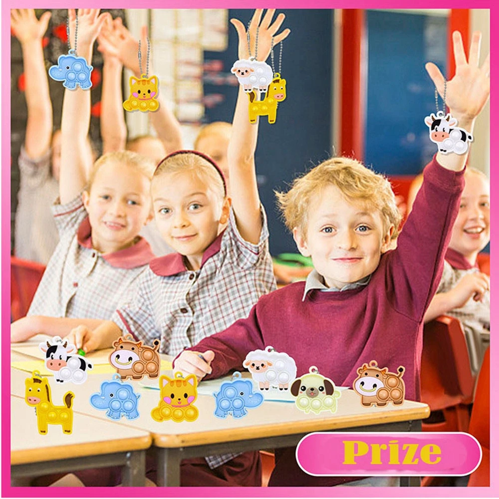 7/21PCS Für Kinder Erwachsene Neue Tier Schafe Katze Hunde Pop Zappeln Spielzeug Push Blase Poppers Sensorischen stress Relief Spielzeug Party Gefälligkeiten – Detail 7