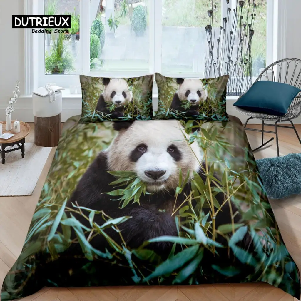 

Home Living Luxury 3D Panda Bedding Set Duvet Cover Pillowcase Kids Bedding Set Queen and King EU/US/AU/UK Size